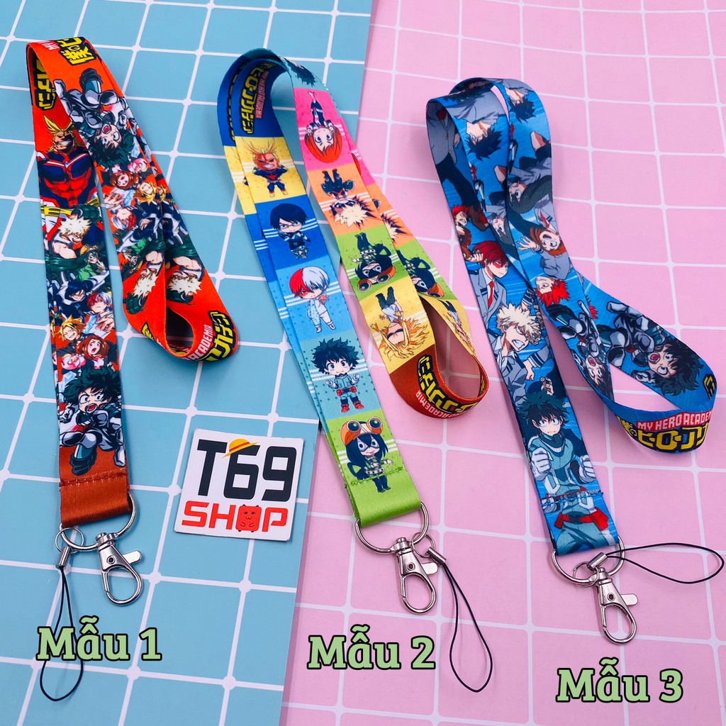 Dây đeo thẻ tên/móc khóa dây strap anime My Hero Academia (Boku no Hero Academia)