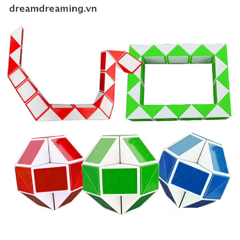 1 Đồ Chơi Xếp Hình Rắn 3D Độc Đáo Giáo Dục Sớm Cho Bé
