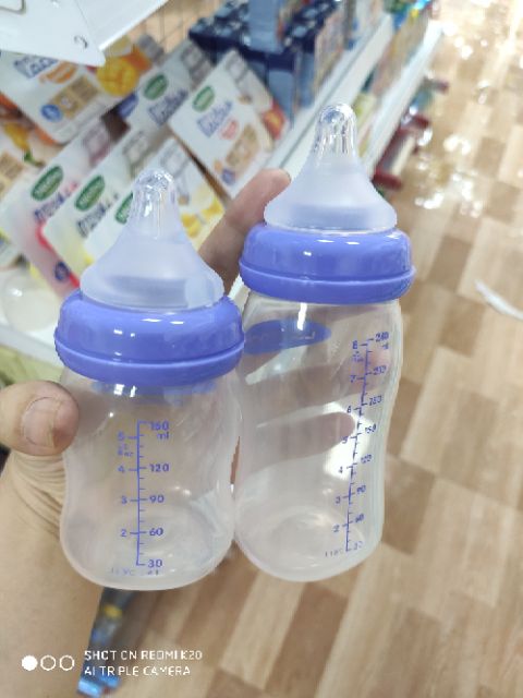 (USA/UK)Bình sữa Lansinod tách set hàng chuẩn chính hãng 2 size 160ml/240ml