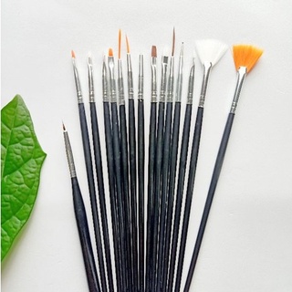 Set cọ vẽ móng mầu đen - 15 cây