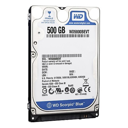 HDD Laptop WD 160GB/250GB/320GB/500GB chuẩn Sata hàng chính hãng siêu bền bảo hành 12 tháng 1 đổi 1