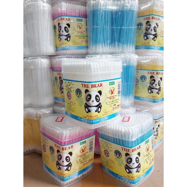 Hỏa tốc [ 1 Lốc 12 Hộp ] Tăm Bông Em Bé Hình Trái Tim