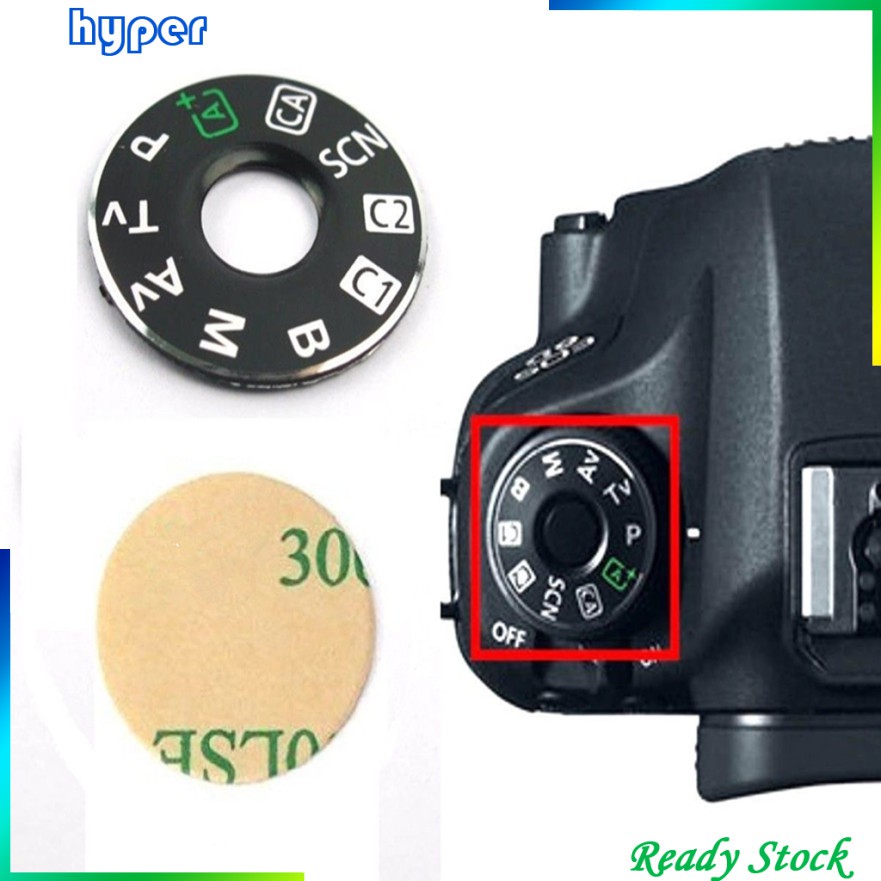 Nắp nút vặn điều chỉnh chế độ cho máy ảnh Canon EOS 6D kèm băng dính