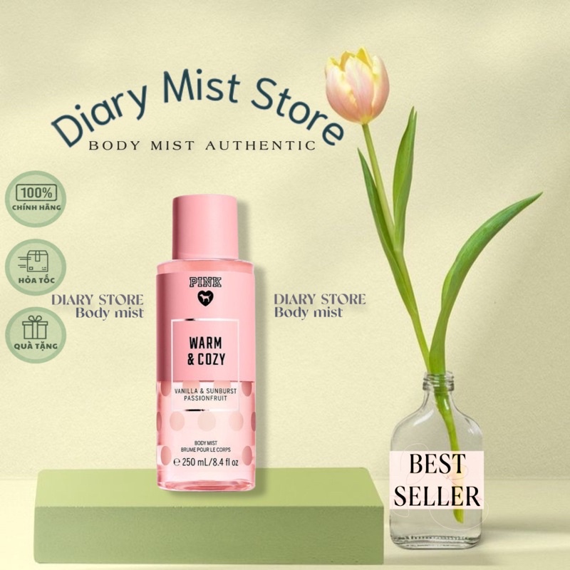 𝐃𝐢𝐚𝐫𝐲𝐦𝐢𝐬𝐭.𝐬𝐭𝐨𝐫𝐞 Xịt Thơm toàn thân Pink Victoria's Secret Warm Cozy