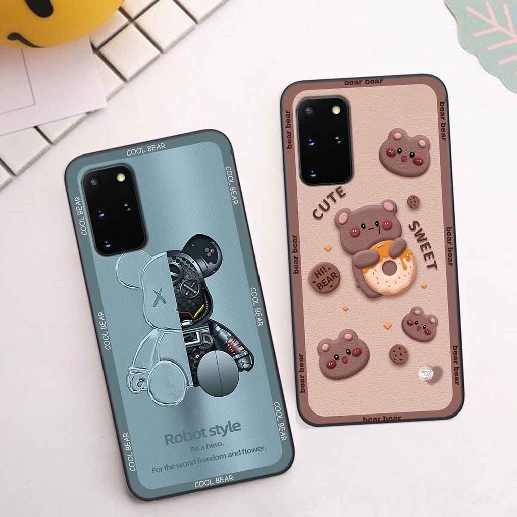 Ốp Samsung S20 / S20 Plus / S20+ bear brick, gấu đáng yêu, dễ thương
