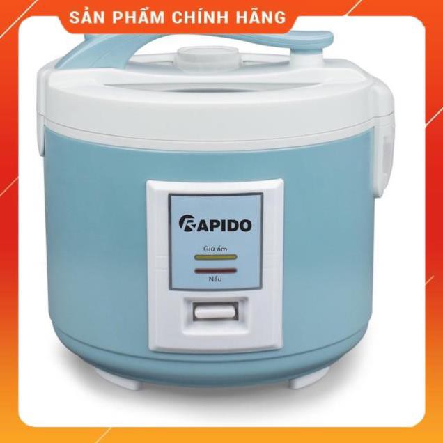 (SALE) [ Hàng Chính Hãng ] Nồi Cơm Điện Rapido RC-1.5M- Điều Khiển Cơ, Dung Tích 1.5L, Bảo Hành 12 Tháng