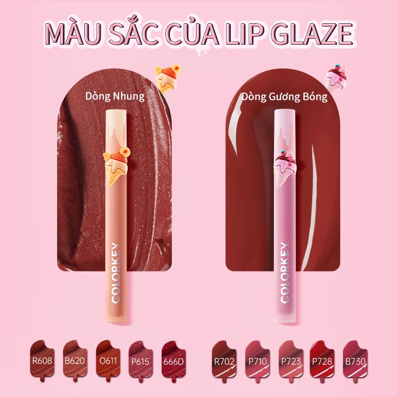 Son tint lì bóng siêu cho môi căng mọng Colorkey Juicy Lasting Fruit Tint 1.7g