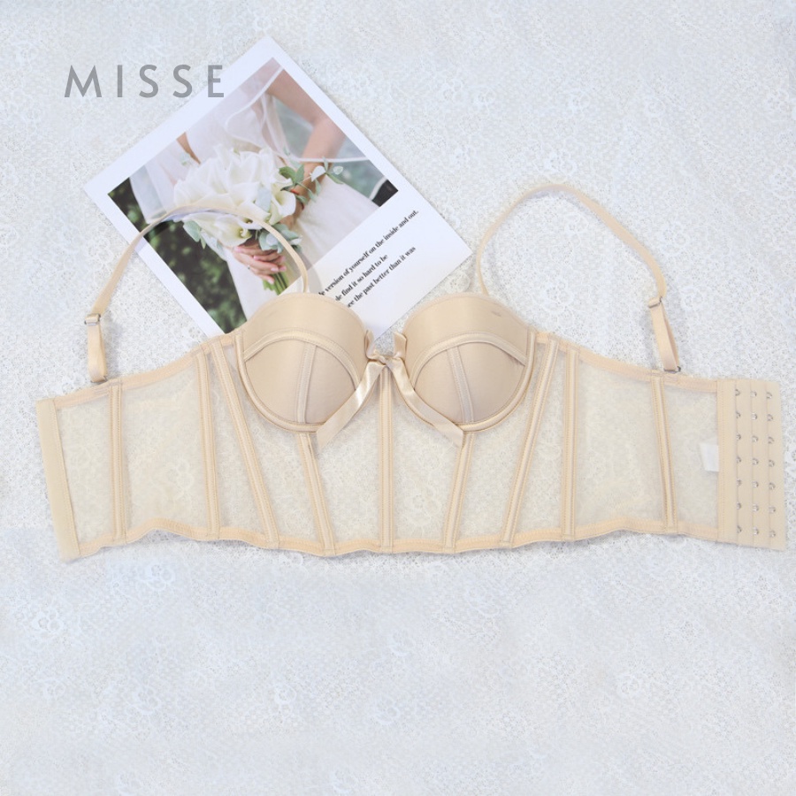 Áo corset có gọng, mút mỏng, kiểu dáng trơn basic đơn giản, sexy gợi cảm MISSE CORSET01 | BigBuy360 - bigbuy360.vn