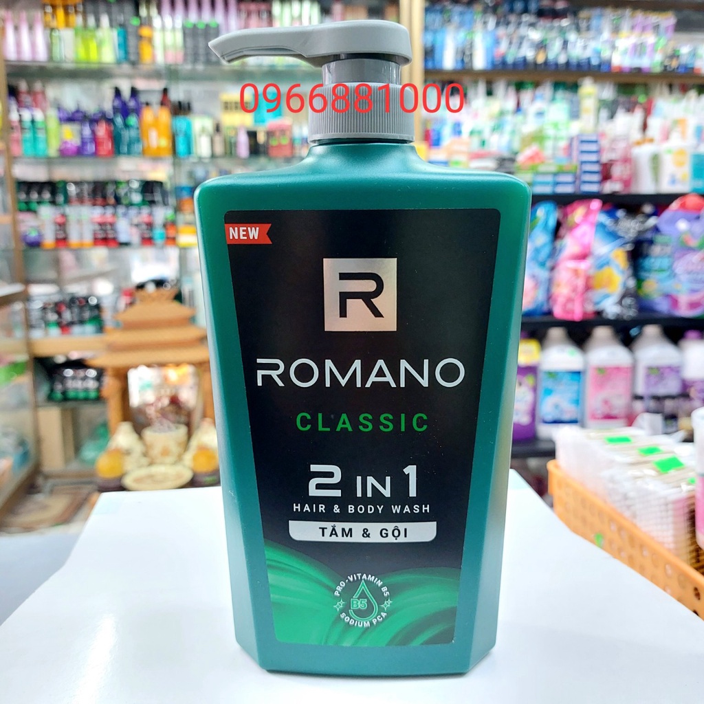 Tắm Gội Romano 2in1 650g Classic