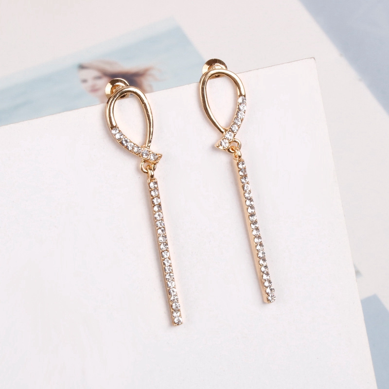 Bông Tai Bạc 925 Đính Đá Phong Cách Hàn Quốc Cho Nữ