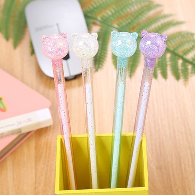 bút heo kim tuyến pastel D135 bút hoạt hình bút dễ thương bút kute viết gel