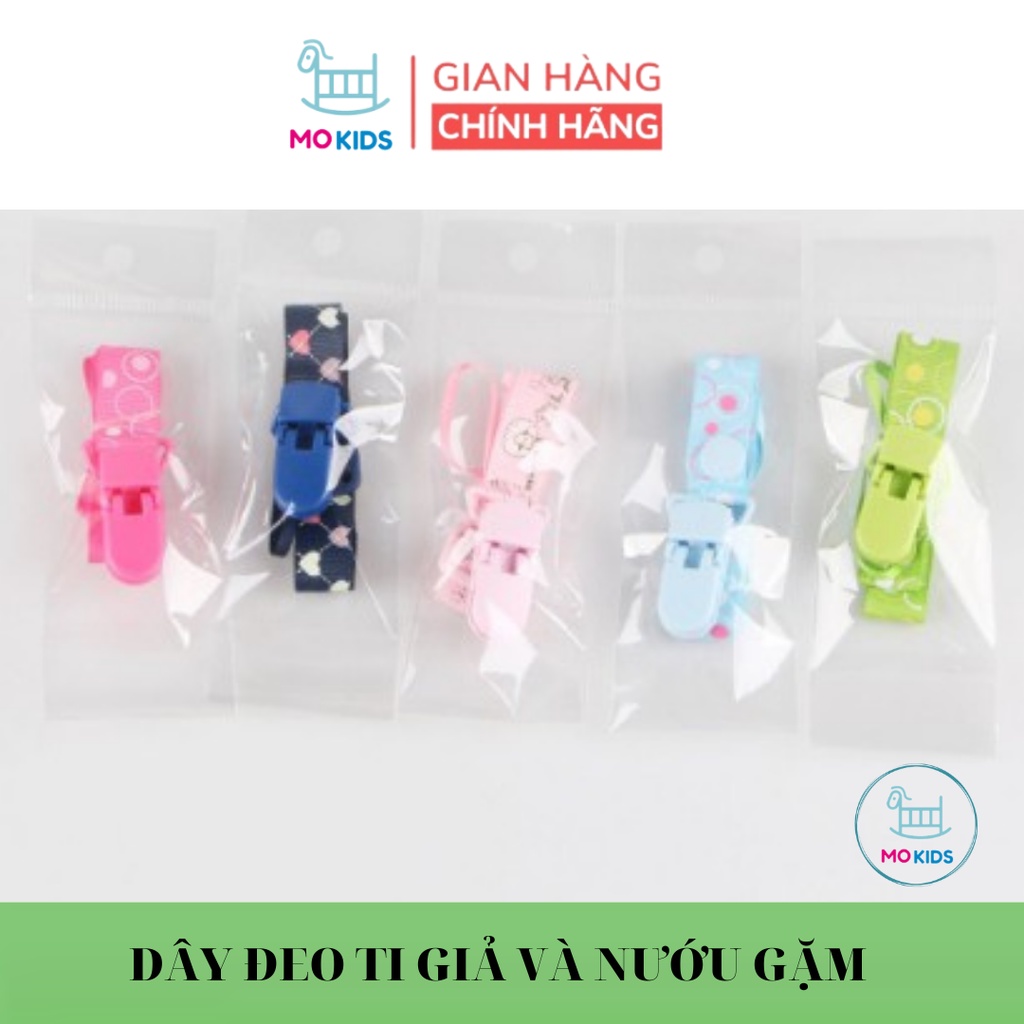 Dây đeo ti giả, treo gặm nướu chống rơi cho bé - MOKIDS
