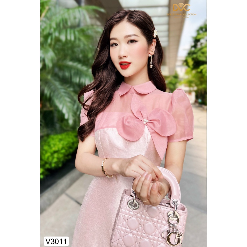 Váy thiết kế cao cấp dự tiệc đi làm đi du lịch V3011-DVC