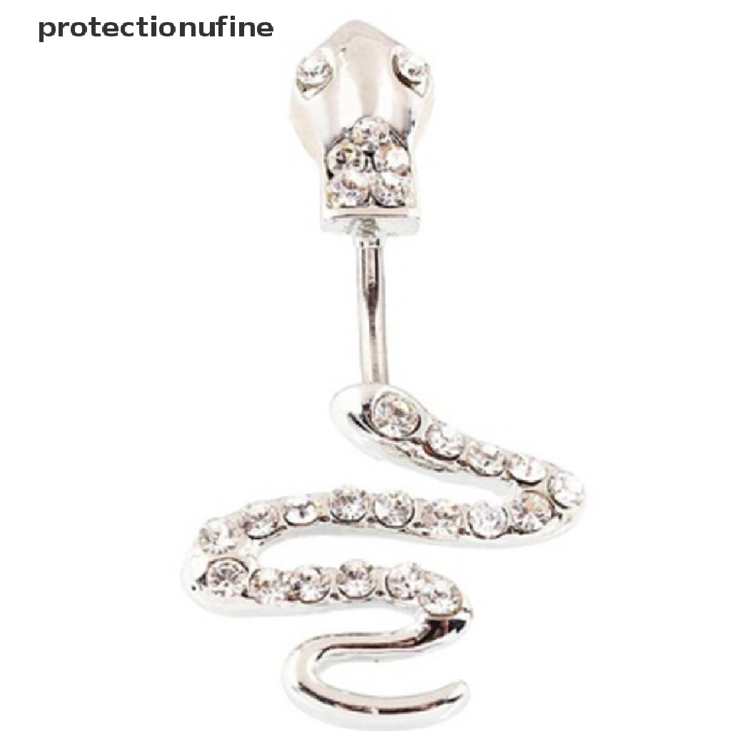 Khuyên Rốn Hình Rắn Bằng Thép Không Gỉ PR3VN Cho Nữ