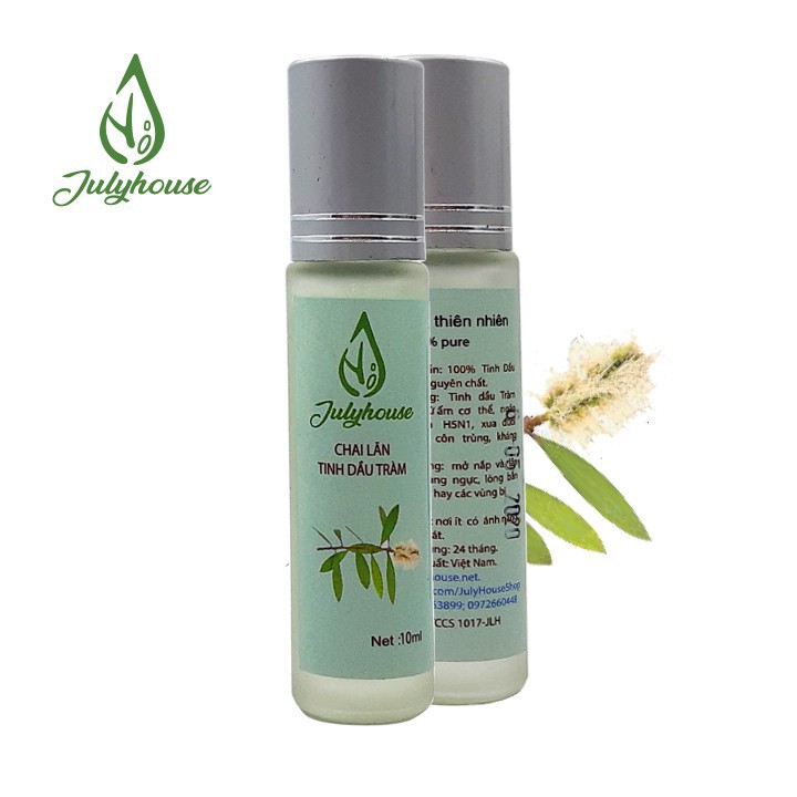 [Mã LIFEM1 giảm 50k đơn 99k] Chai lăn tinh dầu Tràm Gió giữ ấm cơ thể bé 10ml JULYHOUSE