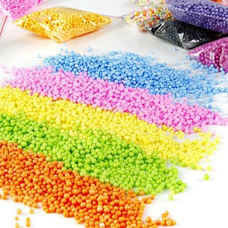 Gói 100g hạt xốp màu làm đồ thủ công,phụ kiện trang trí tiệc cưới, xốp bỏ hộp quà