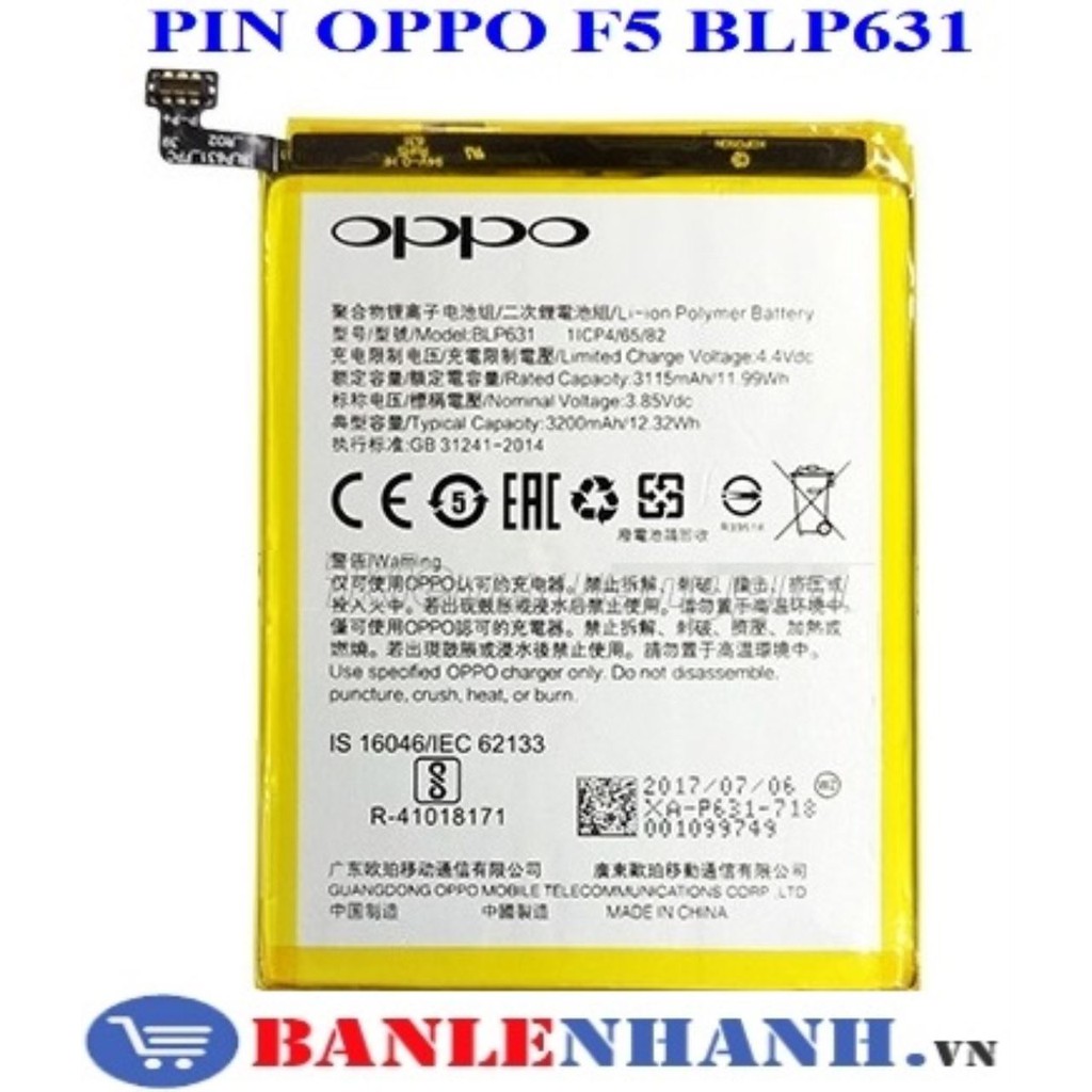 PIN OPPO F5