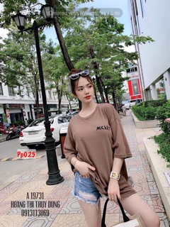 Áo Thun Form Rộng Tay Lỡ Mickey