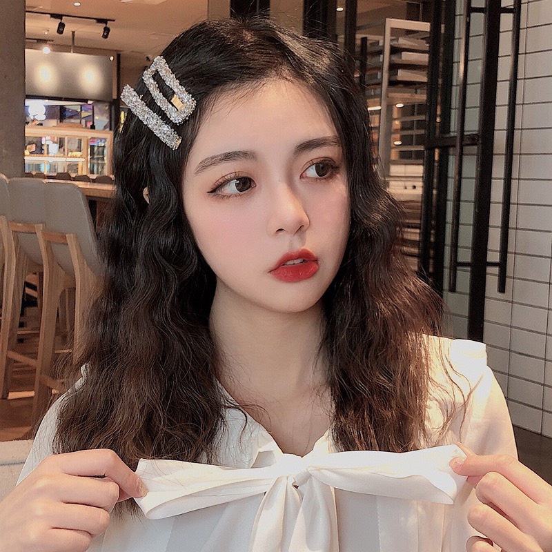 Set 2 Kẹp Tóc Cho Nữ Đính Hạt Siêu Cute