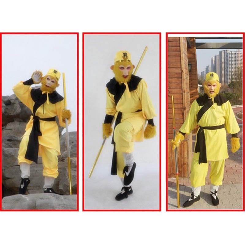 Set trang phục cosplay Tôn Ngộ Không - phim Tây Du Ký hàng chuẩn cao cấp.