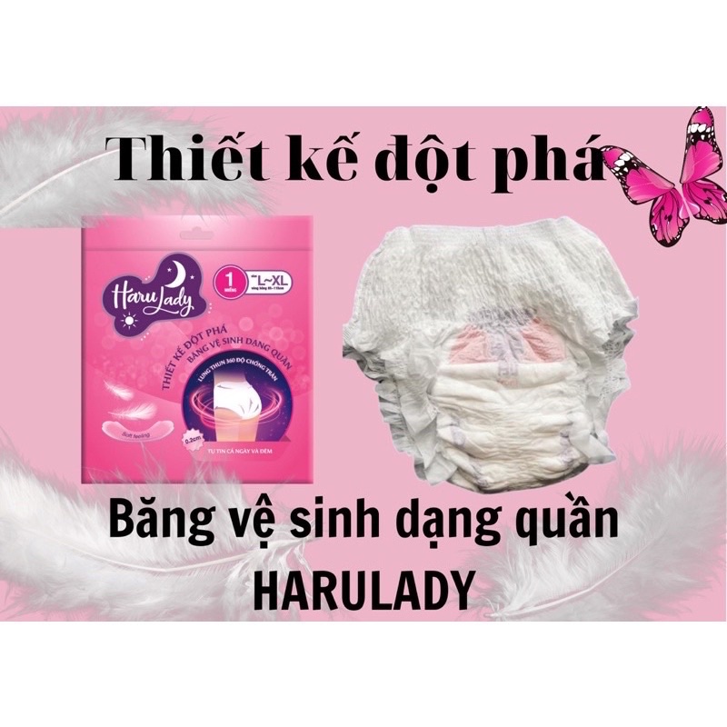(Tặng 1 quần) Băng Vệ Sinh Quần Haru Lady 5 quần