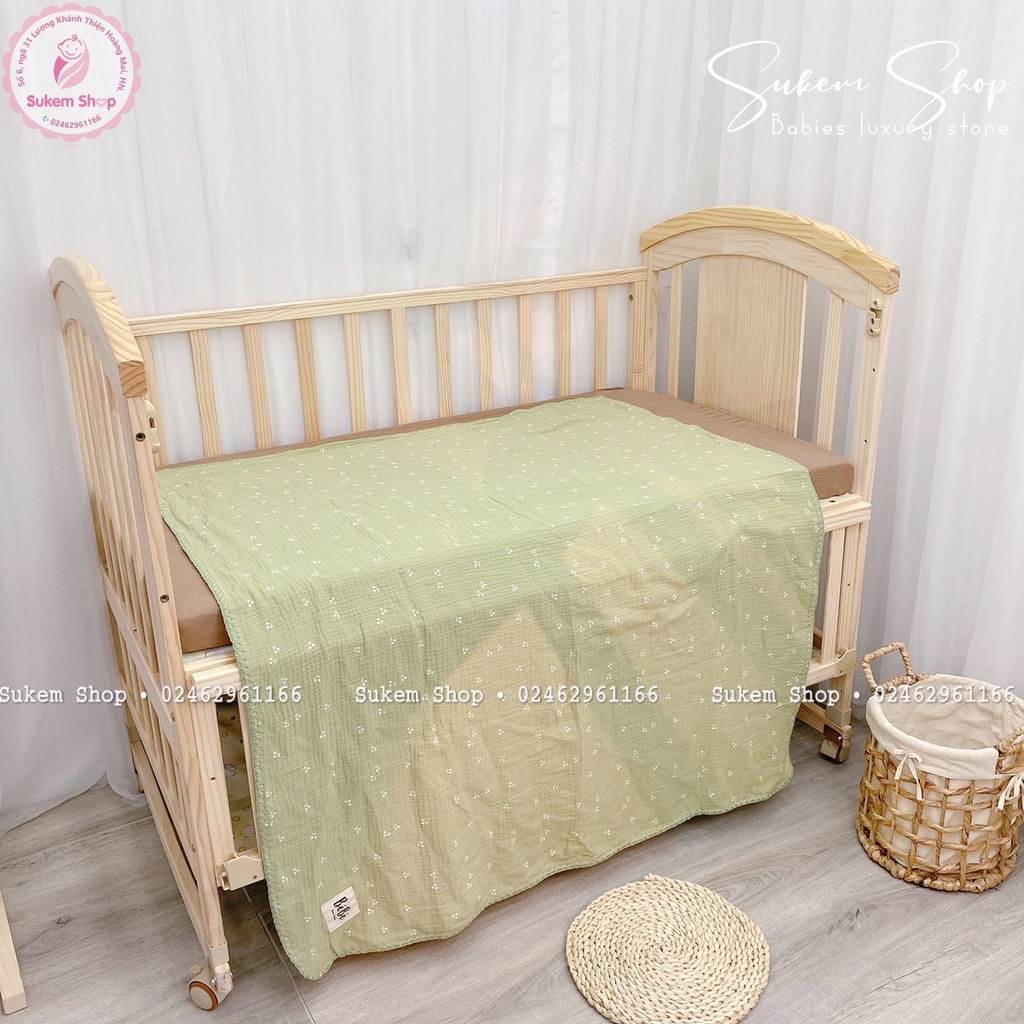 Chăn Xô 4 Lớp VIỀN TO BéBé Chất Xô Hàn Thoáng,Mềm, Siêu Nhẹ