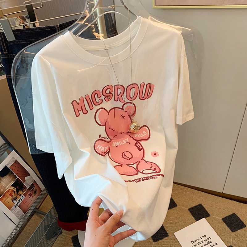 NRVP Áo Thun Tay Ngắn Cổ Tròn Thời Trang Mùa Hè Phong Cách Hàn Quốc 2022