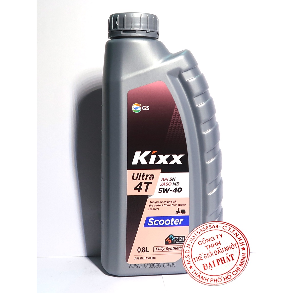 Kixx 5w40 scooter nhớt nhập khẩu 100% từ hàn quốc