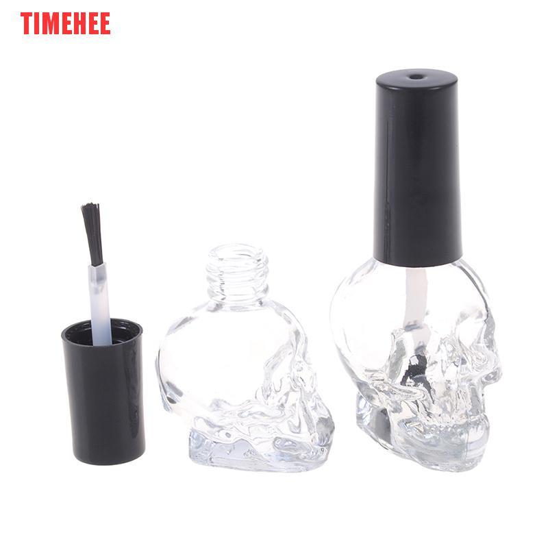 (Hàng Mới Về) Set 10 / 15ml Lọ Thủy Tinh Rỗng Đựng Sơn Móng Tay Kèm Đầu Cọ Tiện Dụng