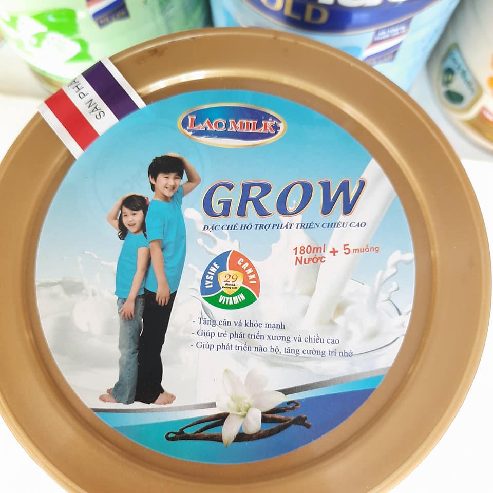 combo 3 lon Sữa Dapico Lacmilk Grow 900g giúp phát triển chiều cao cho trẻ từ 1-10 tuổi