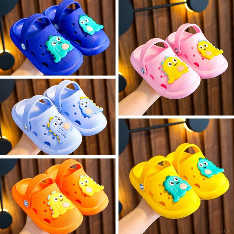 Xăng đan Mềm Chống Trượt Hình Khủng Long Dễ Thương Cho Bé 1-5 - 7 Tuổi