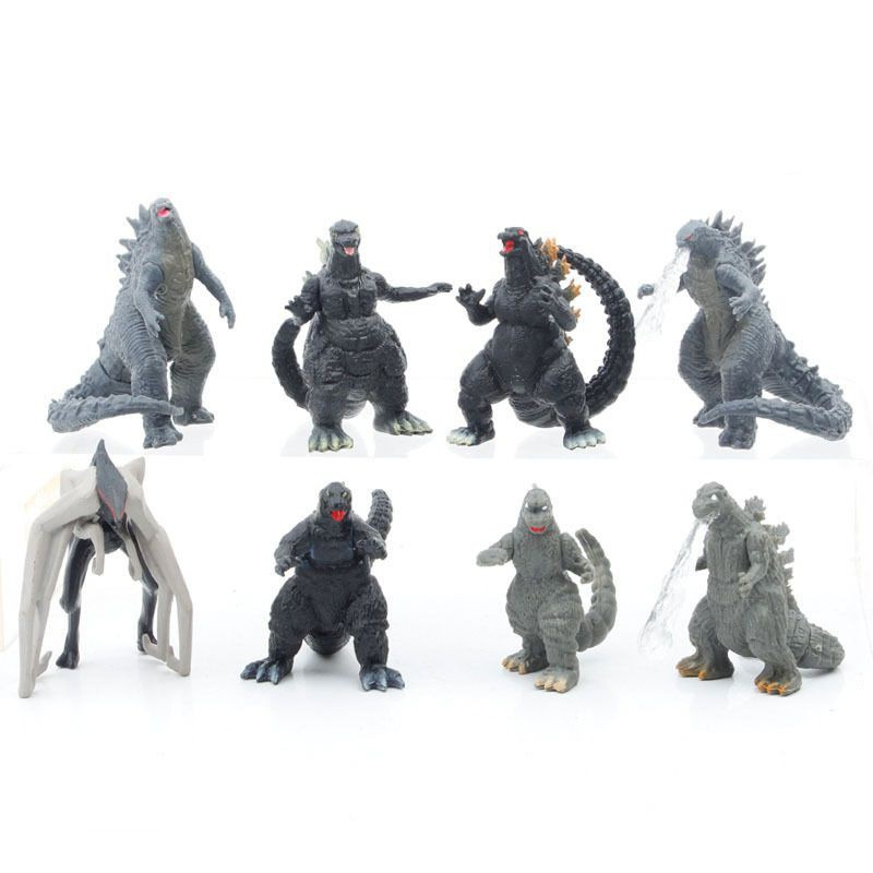 Set 8 Mô Hình Khủng Long Godzilla Chân Thật