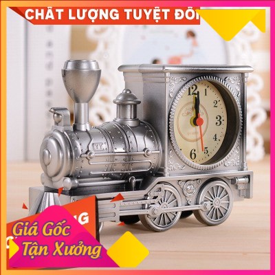 [ XẢ HÀNG ] Đồng Hồ Để Bàn Hình Tàu Hỏa Độc Đáo - Kết Hợp Báo Thức + Tặng lấy dáy tai có đèn trị giá 15k -   H3C Smart