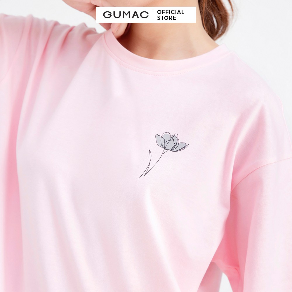 [Mã WABRGM11 giảm 10% đơn 250K] Áo thun in cô gái GUMAC ATB683 | BigBuy360 - bigbuy360.vn