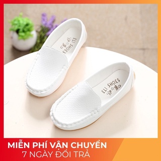 Giày lười trơn vân vây cá Quảng Châu cao cấp cho bé trai bé gái mã A1