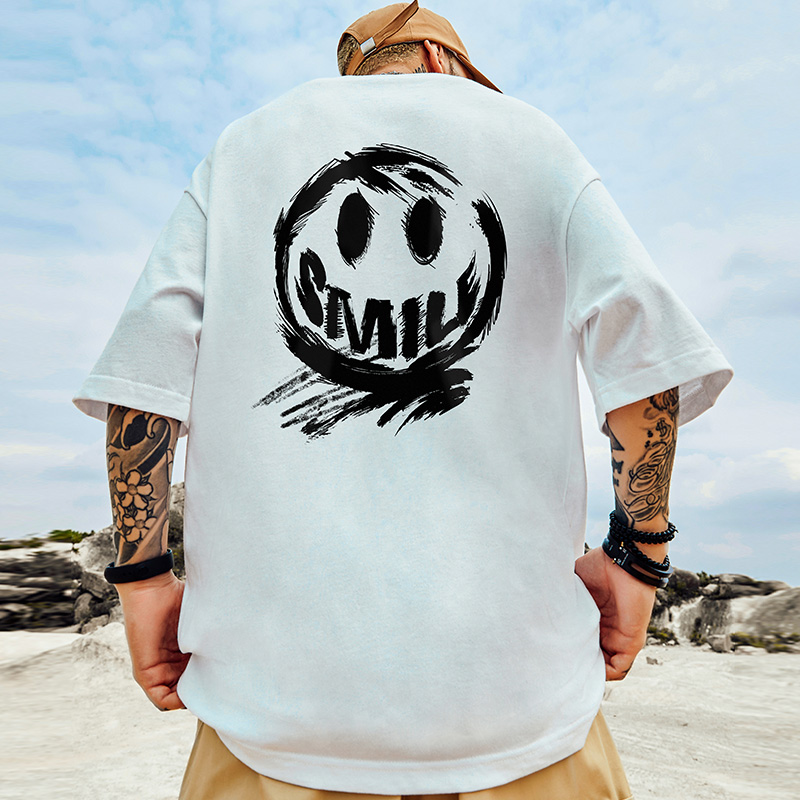 S-7XL Cotton Men T-shirts Sports Men's Clothing Oversized Plus Size T Shirt Harajuku Short Sleeve Tees Youth Men TShirt J82Q