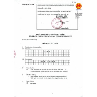 Sữa Rửa Mặt DNA Laco New