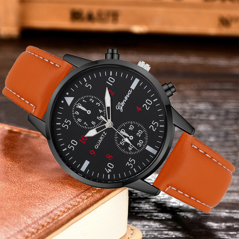 Đồng hồ Geneva phối dây da sành điệu cho nam | BigBuy360 - bigbuy360.vn