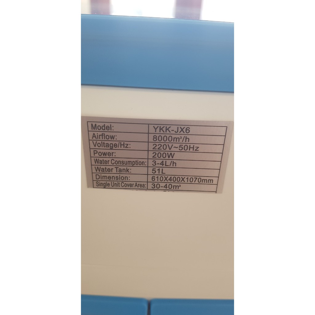 Quạt điều hòa gió 8000- Tặng 2 bình đá khô trị giá 300k