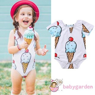 Trang phục jumpsuit mùa hè in hình que kem cho em bé