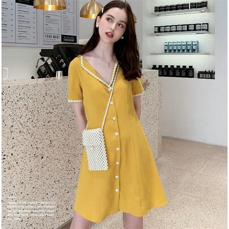 NRVP Đầm xuân hè phong cách Hàn Quốc dáng rộng hợp thời trang cho nữ