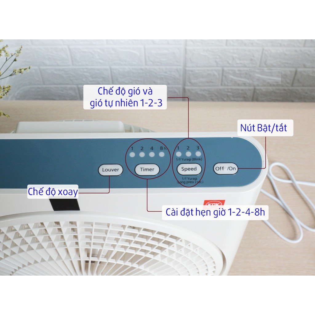 [GIAO CỰC NHANH] Quạt Hộp KDK SD30X Remote -Xám Bạc-Hàng chính hãng ( Miễn Phí Giao Hàng Trong TP HCM )