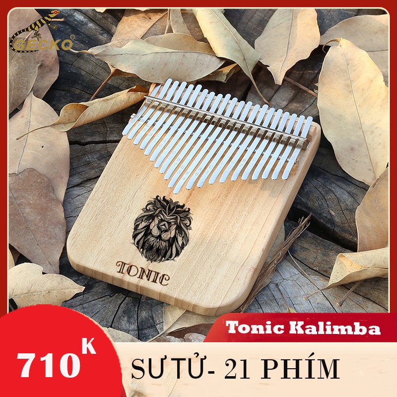 [Tặng giấy dán] Đàn kalimba Tonic 21 phím gỗ Tuyết Tùng TT002- Số lượng giới hạn tặng quà decor
