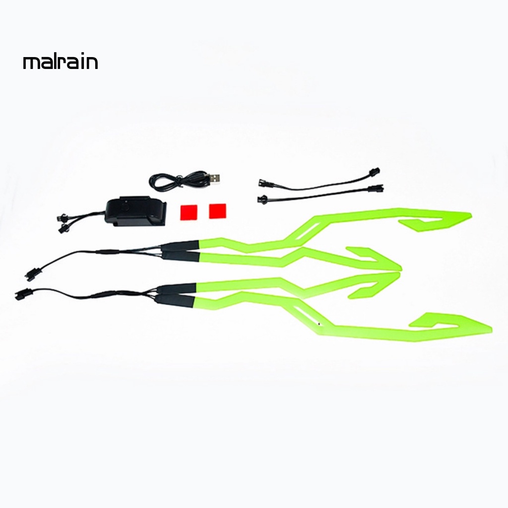 Miếng Dán Trang Trí Mũ Bảo Hiểm Có Đèn LED Tiện Dụng Khi Lái Xe Ban Đêm