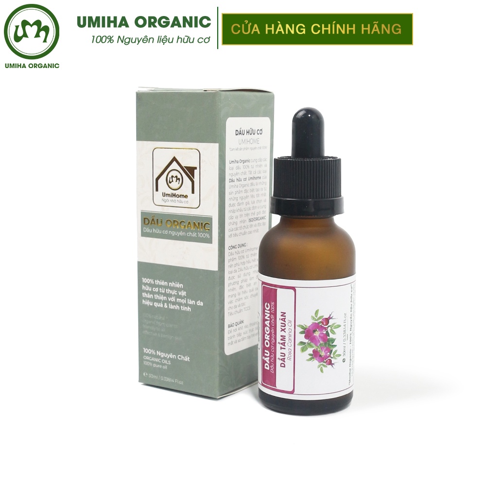 Dầu Tầm Xuân Hữu Cơ Umiha Nguyên Chất | Rosehip Seed Oil 100% Organic 10ml