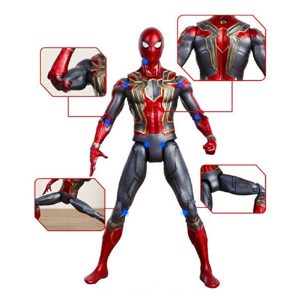Details about  Avengers 3 Infinity War Iron Spiderman 6" Spider-Man Action Figure Toys Gifts UK