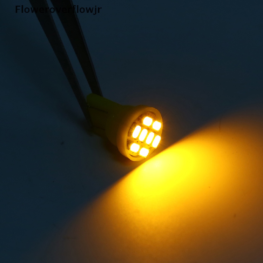 FOJR 10pcs T10 LED W5W car parking light Wedge Bulb auto Dashboard Indicator Lamps DC .