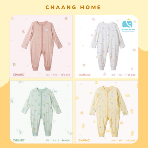 Chaang body cúc giữa cotton cho bé sơ sinh, body em bé lake