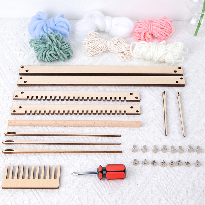 Bộ Dụng Cụ Dệt Tranh Đan Len Thủ Công Tiện Dụng