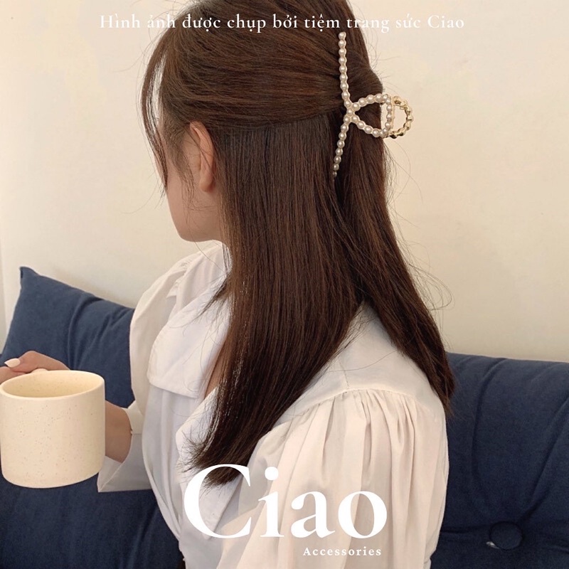 [HOT TREND] Kẹp càng cua kim loại đính đá sang trọng Ciao accessroies